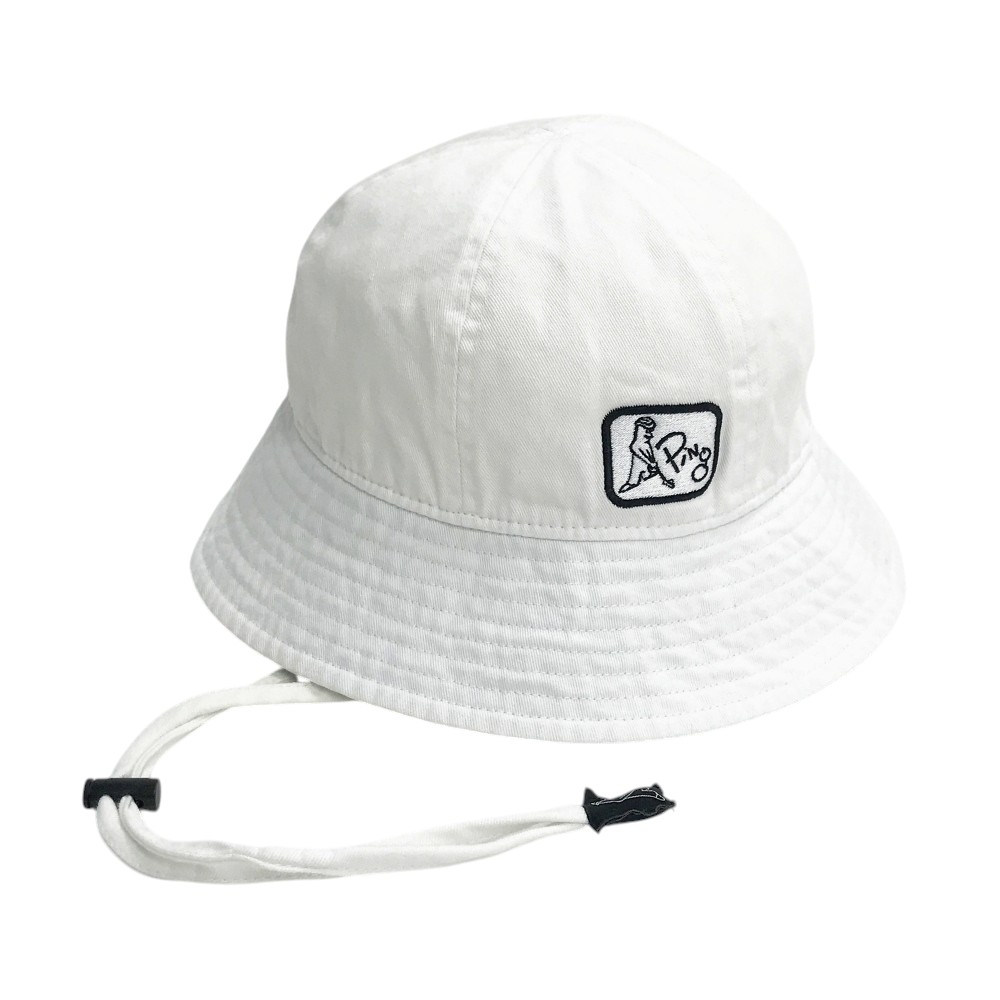PING ピン 2025年モデル カジュアルハット ホワイト系 ONE SIZE 【中古】ゴルフウェア