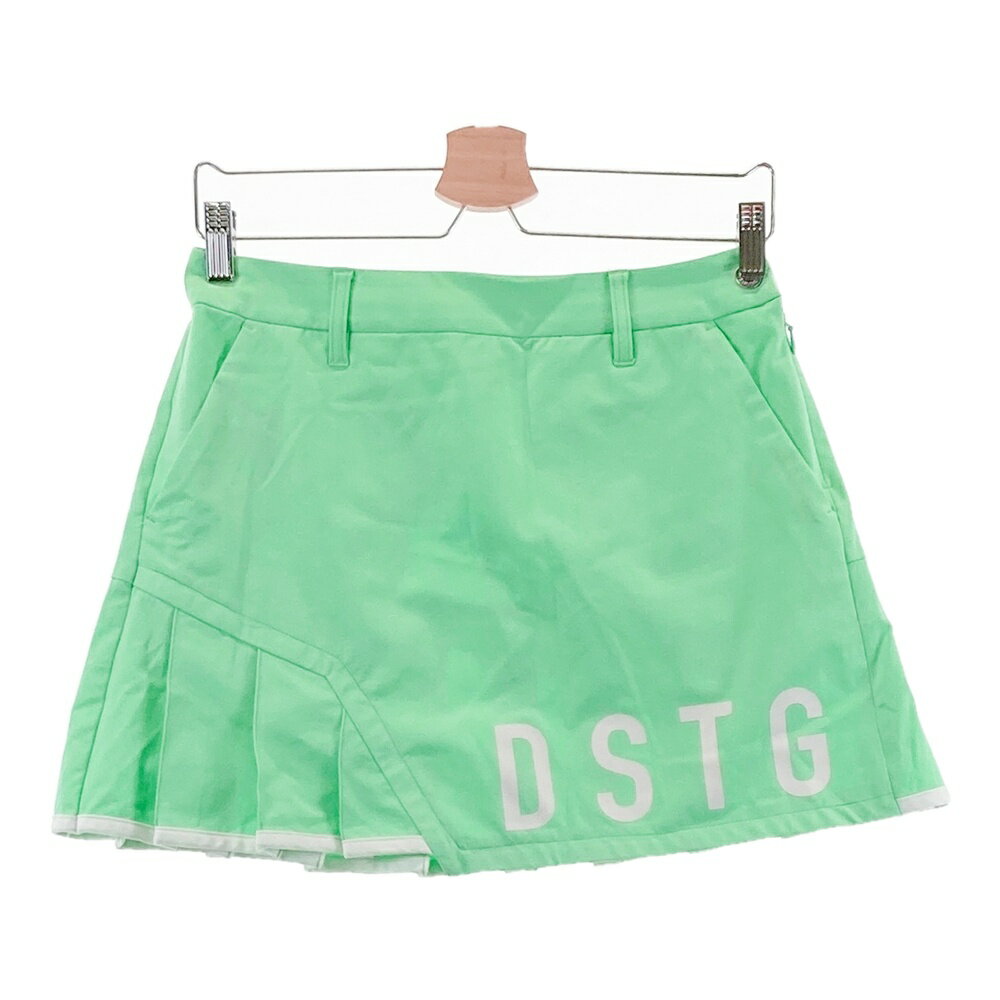 DESCENTE GOLF デサントゴルフ 2023年モデル プリーツ切替 ストレッチスカート グリーン系 M 【中古】..
