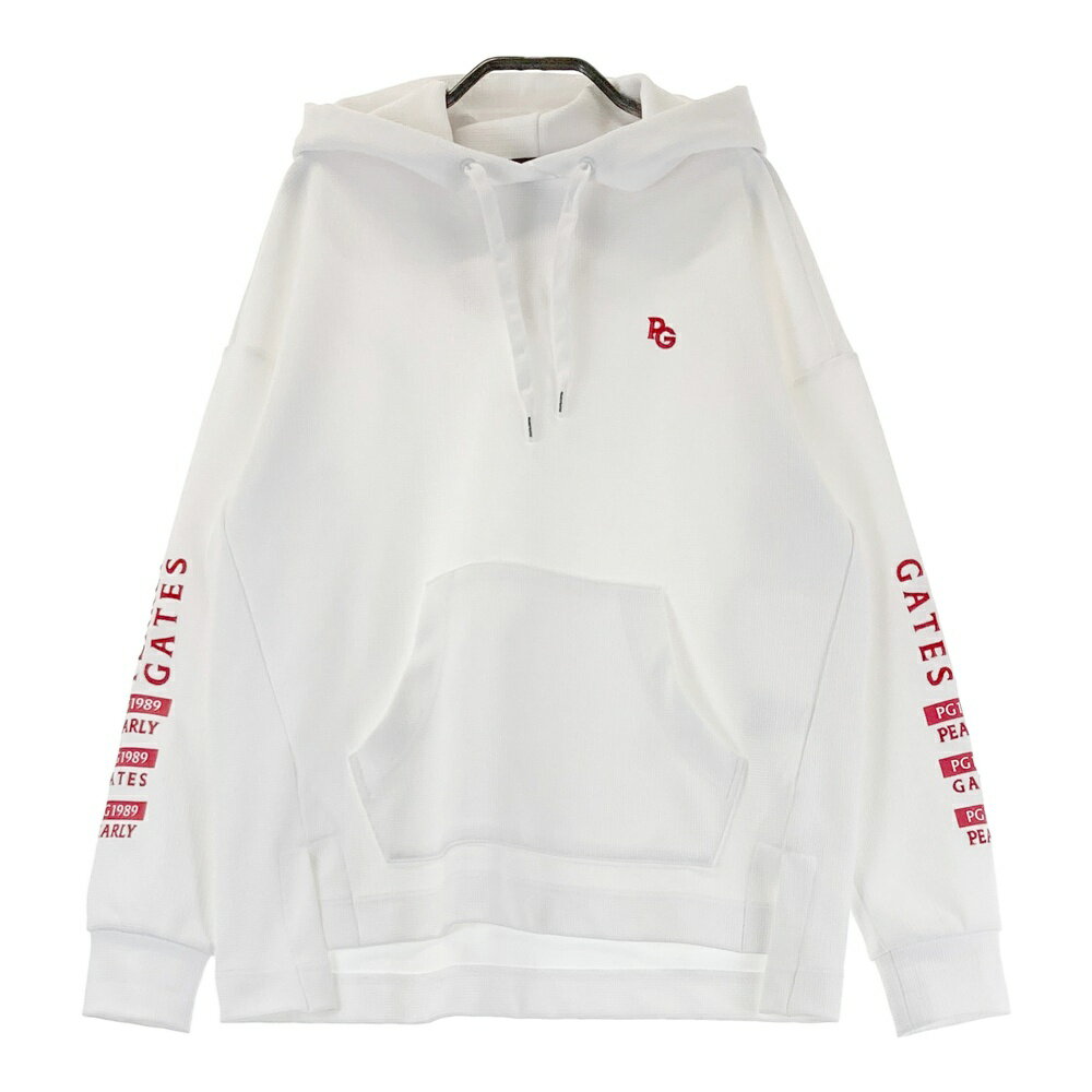 PEARLY GATES パーリーゲイツ 長袖パーカー ホワイト系 0 【中古】ゴルフウェア レディース