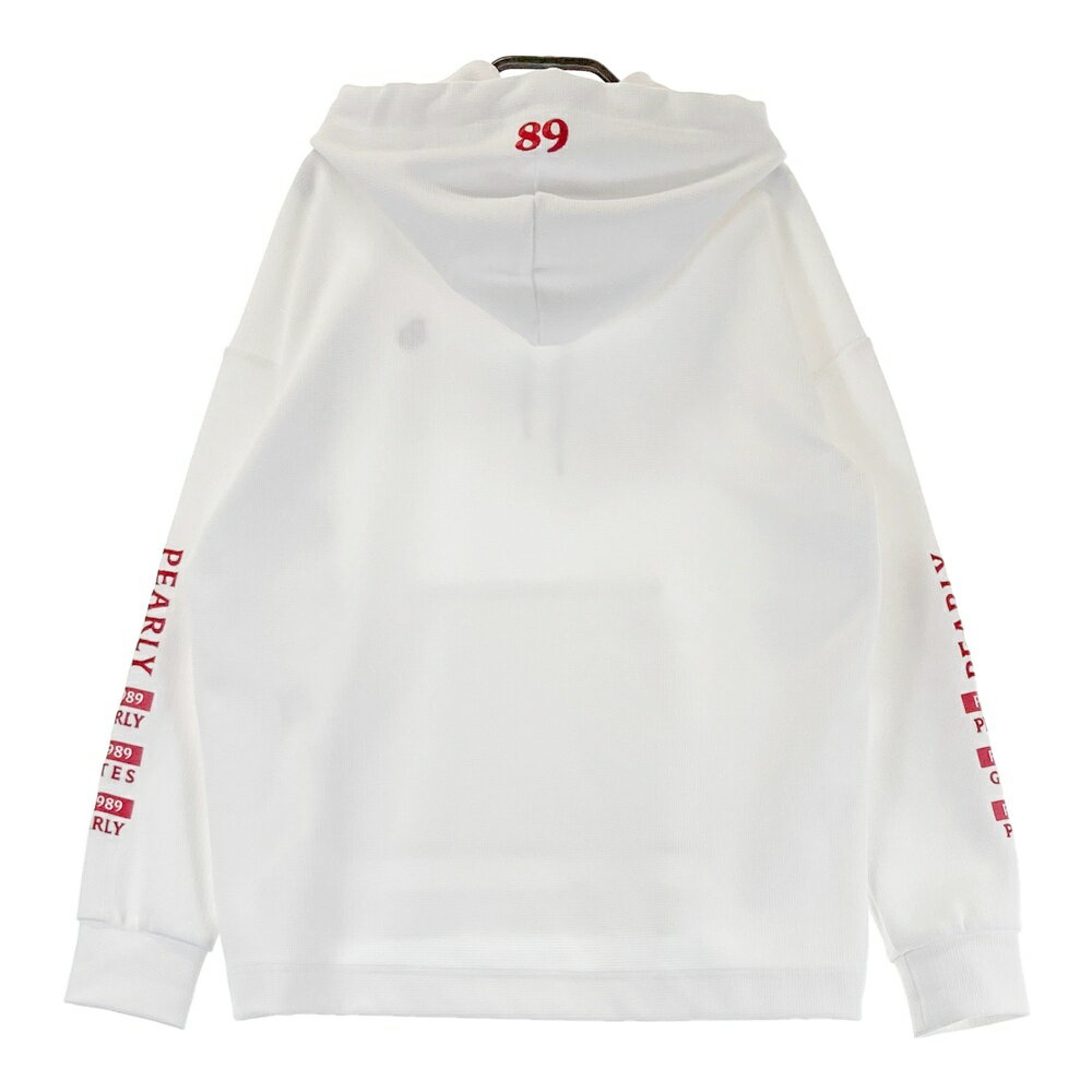PEARLY GATES パーリーゲイツ 長袖パーカー ホワイト系 0 【中古】ゴルフウェア レディース