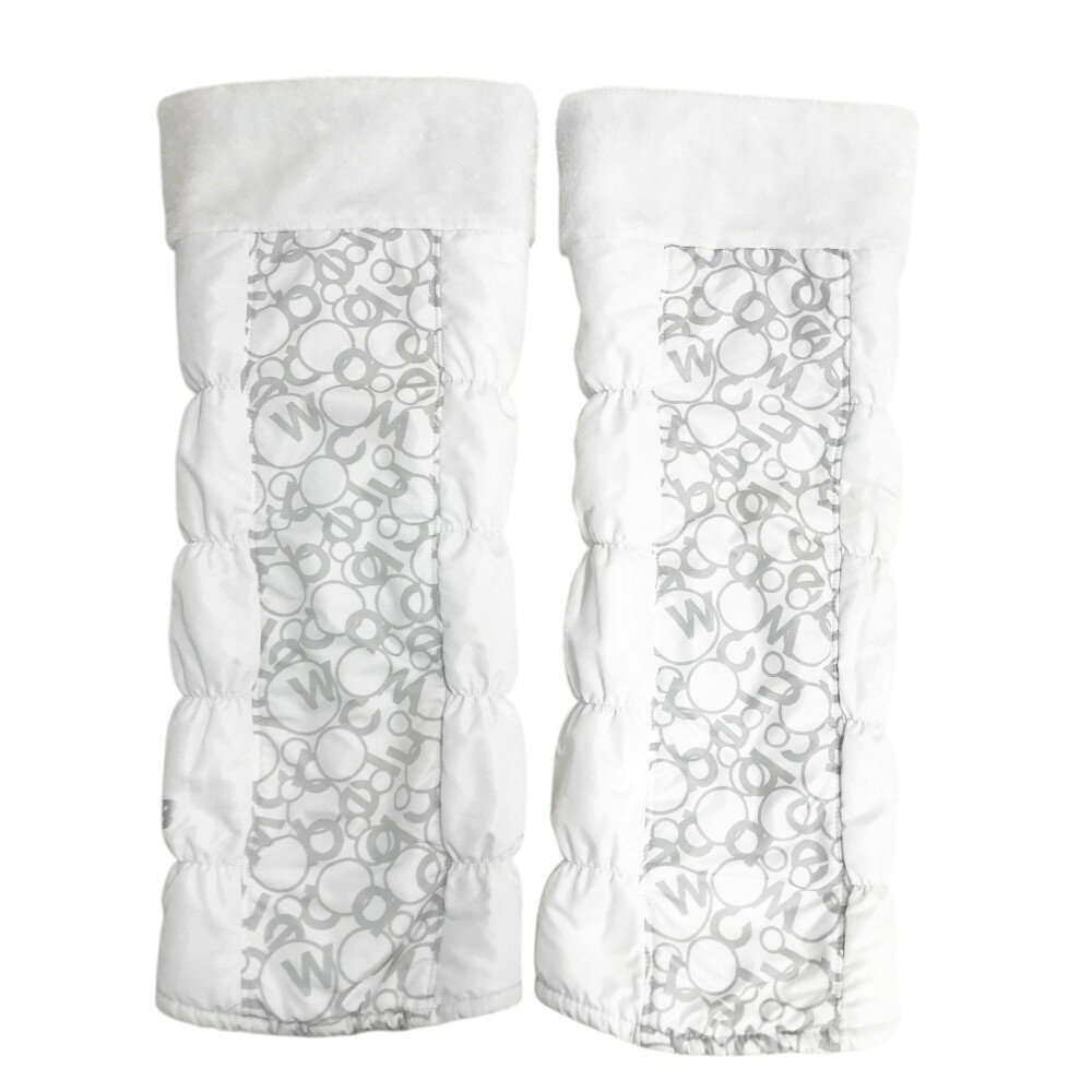 NEW BALANCE GOLF ニューバランス 中綿 リバーシブル レッグウォーマー ホワイト系 FR 【中古】ゴルフウェア