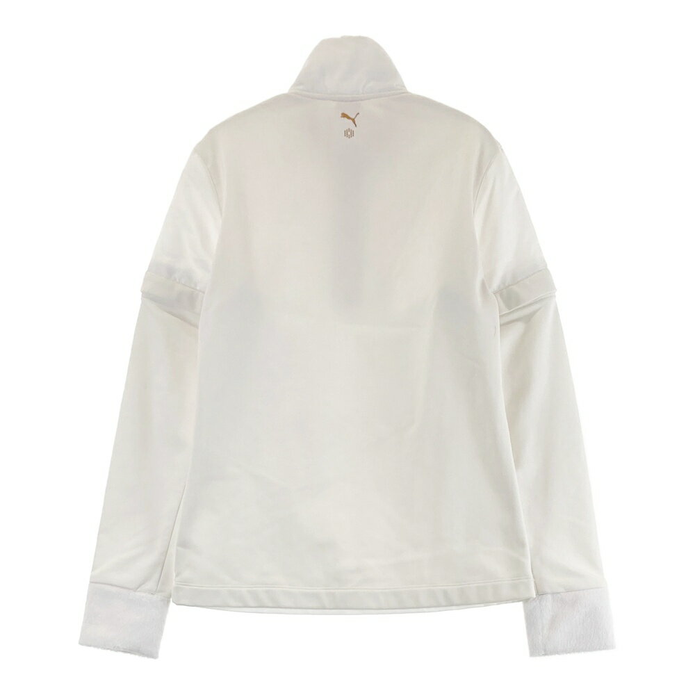 PUMA GOLF プーマゴルフ 2WAY 中綿切替 ブルゾン ホワイト系 M 【中古】ゴルフウェア レディース