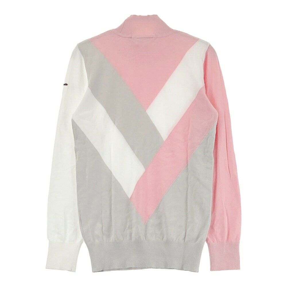 TAYLOR MADE テーラーメイド モックネック 長袖ニットセーター グレー系 S 【中古】ゴルフウェア レディース