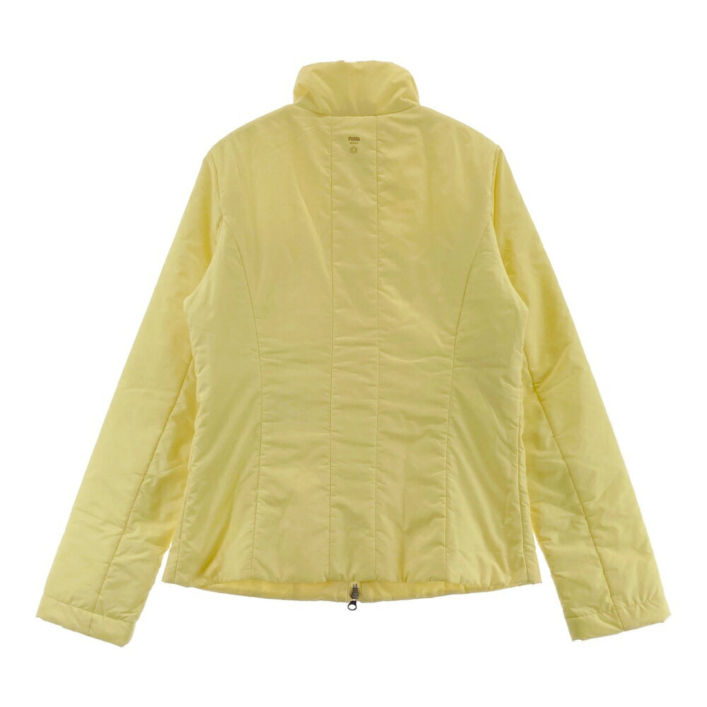 PUMA GOLF プーマゴルフ 中綿ジップジャケット イエロー系 M 【中古】ゴルフウェア レディース