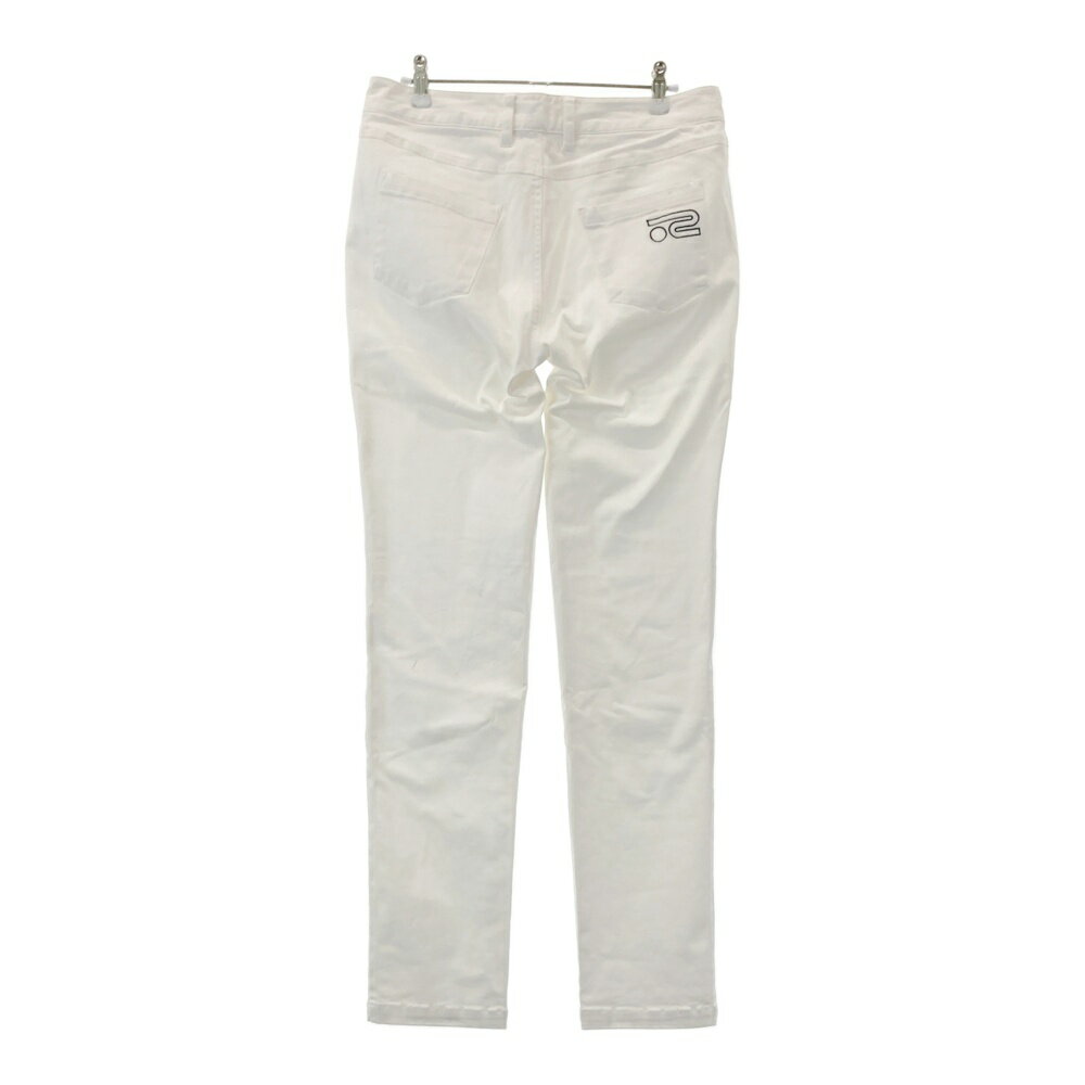 ROSASEN ロサーセン ストレッチパンツ ホワイト系 L 【中古】ゴルフウェア レディース