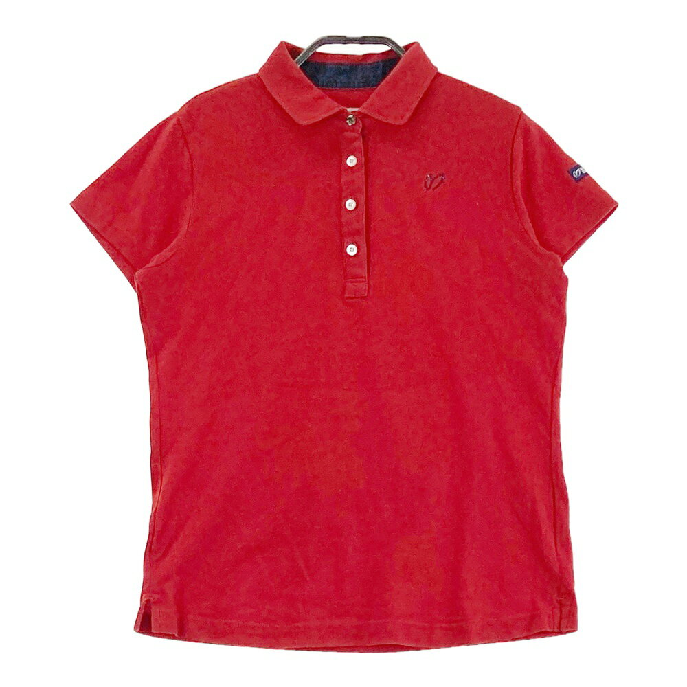 MASTER BUNNY EDITION マスターバニーエディション 半袖ポロシャツ レッド系 0 【中古】ゴルフウェア レディース