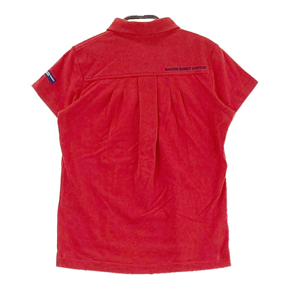 MASTER BUNNY EDITION マスターバニーエディション 半袖ポロシャツ レッド系 0 【中古】ゴルフウェア レディース