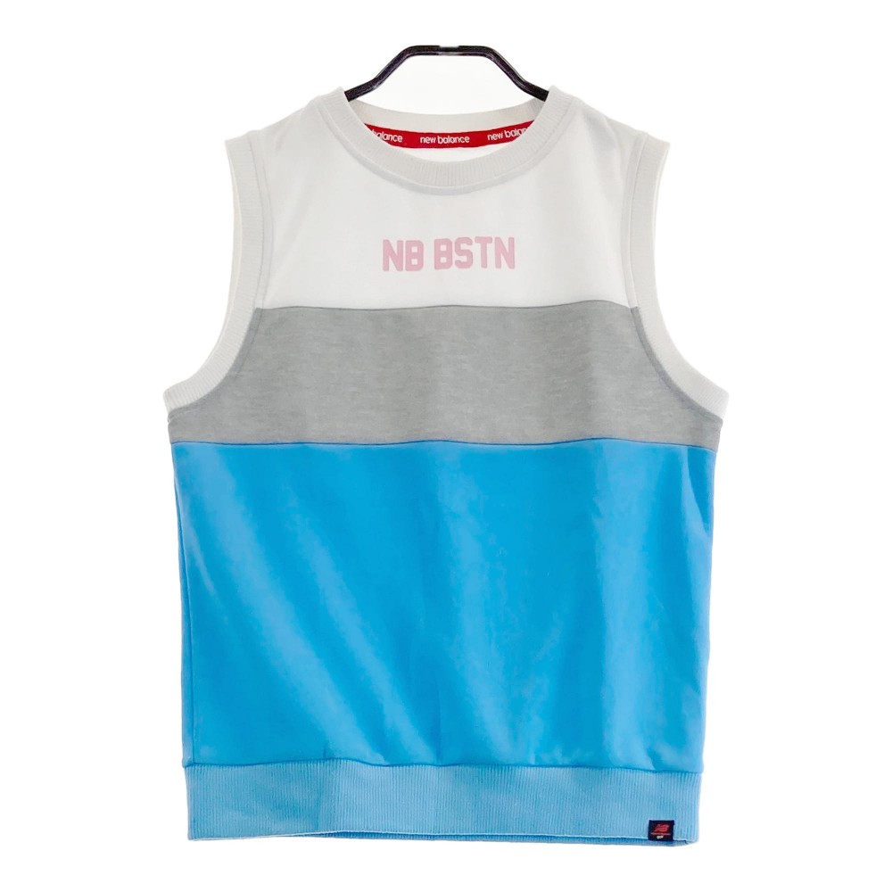 NEW BALANCE GOLF ニューバランス スウェットベスト ブルー系 1 【中古】ゴルフウェア レディース