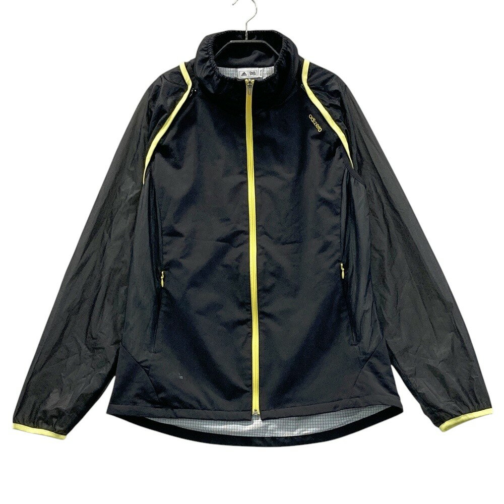 ADIDAS GOLF アディダスゴルフ 2WAY ジップベスト ブラック系 O 【中古】ゴルフウェア レディース