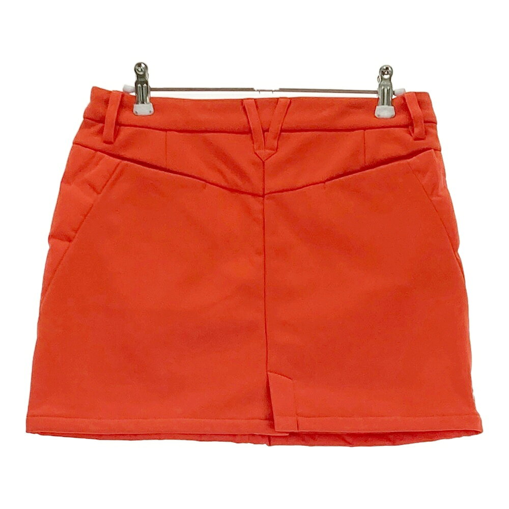 DESCENTE GOLF デサントゴルフ ダウンスカート オレンジ系 S 【中古】ゴルフウェア レディース