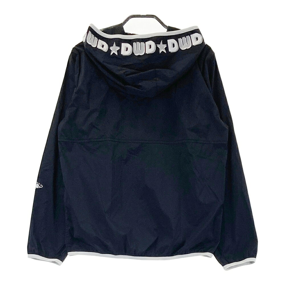 DANCE WITH DRAGON ダンスウィズドラゴン フード付 ナイロンジャケット ブラック系 2 【中古】ゴルフウェア レディース