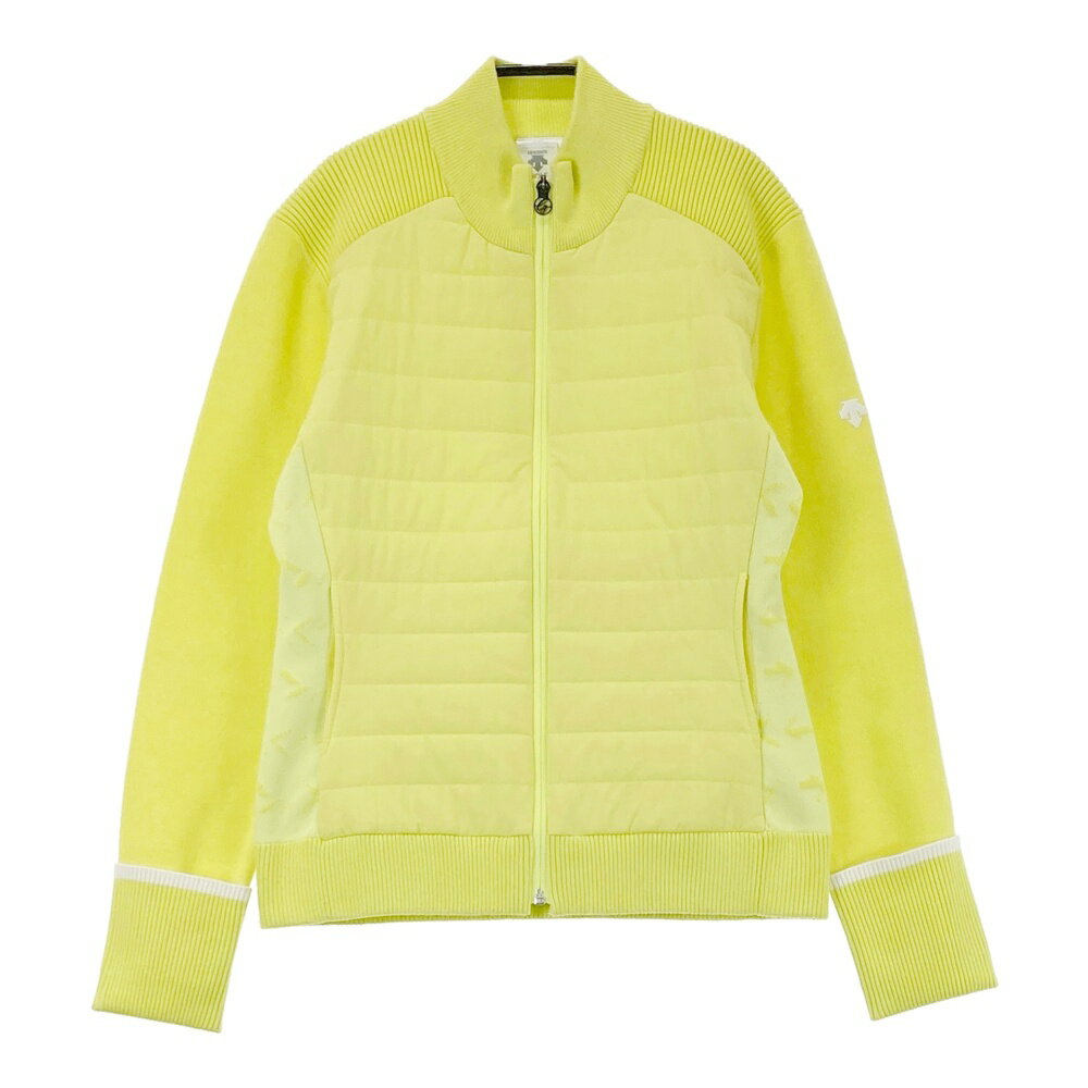 DESCENTE GOLF デサントゴルフ 切替 中綿ジャケット グリーン系 L 【中古】ゴルフウェア レディース