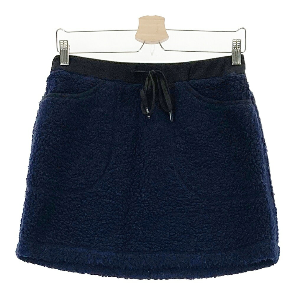 23区GOLF ニジュウサンクゴルフ ボア スカート ネイビー系 2 【中古】ゴルフウェア レディース