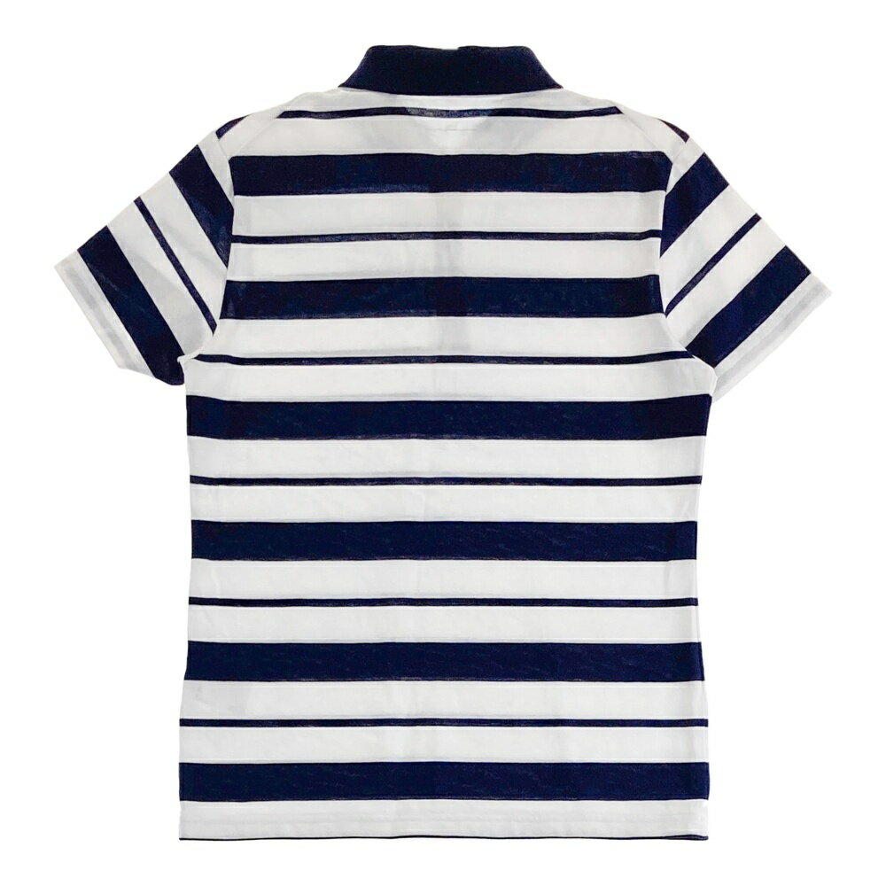 TAYLOR MADE テーラーメイド 半袖ポロシャツ ボーダー柄 ホワイト系 L 【中古】ゴルフウェア レディース