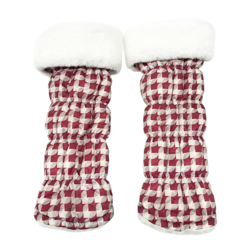 CALLAWAY キャロウェイ リバーシブル 中綿 レッグウォーマー 総柄 ピンク系 【中古】ゴルフウェア