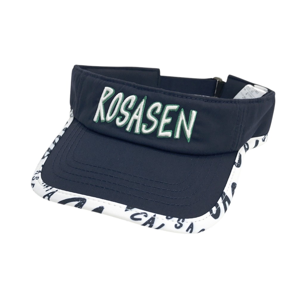 ROSASEN ロサーセン 046-57863 サンバイザー ネイビー系 40 【中古】ゴルフウェア