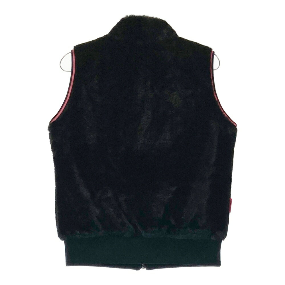 LE COQ GOLF ルコックゴルフ ボア ジップベスト ブラック系 M 【中古】ゴルフウェア レディース