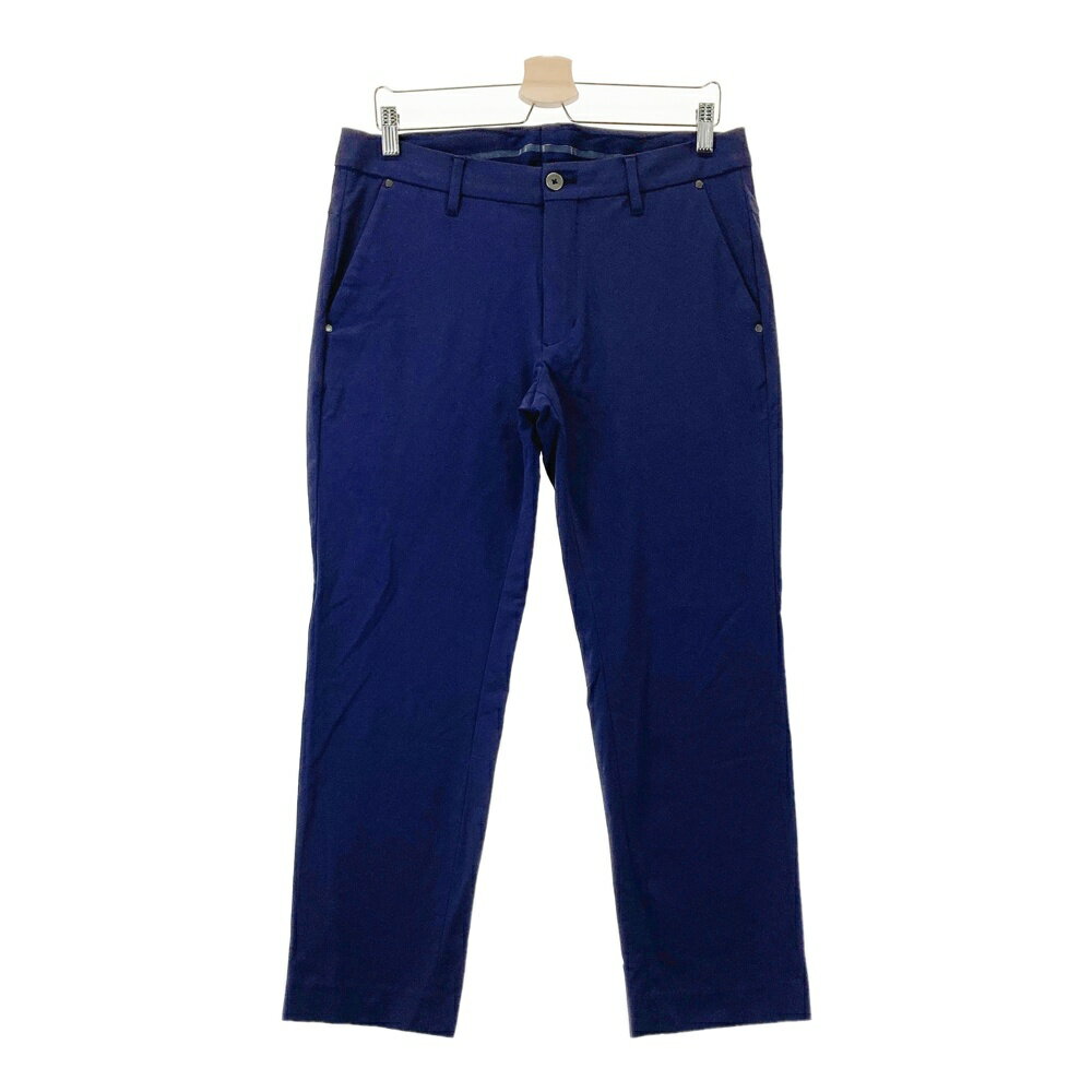 DESCENTE GOLF デサントゴルフ ストレッチ ロングパンツ ネイビー系 O 【中古】ゴルフウェア レディース