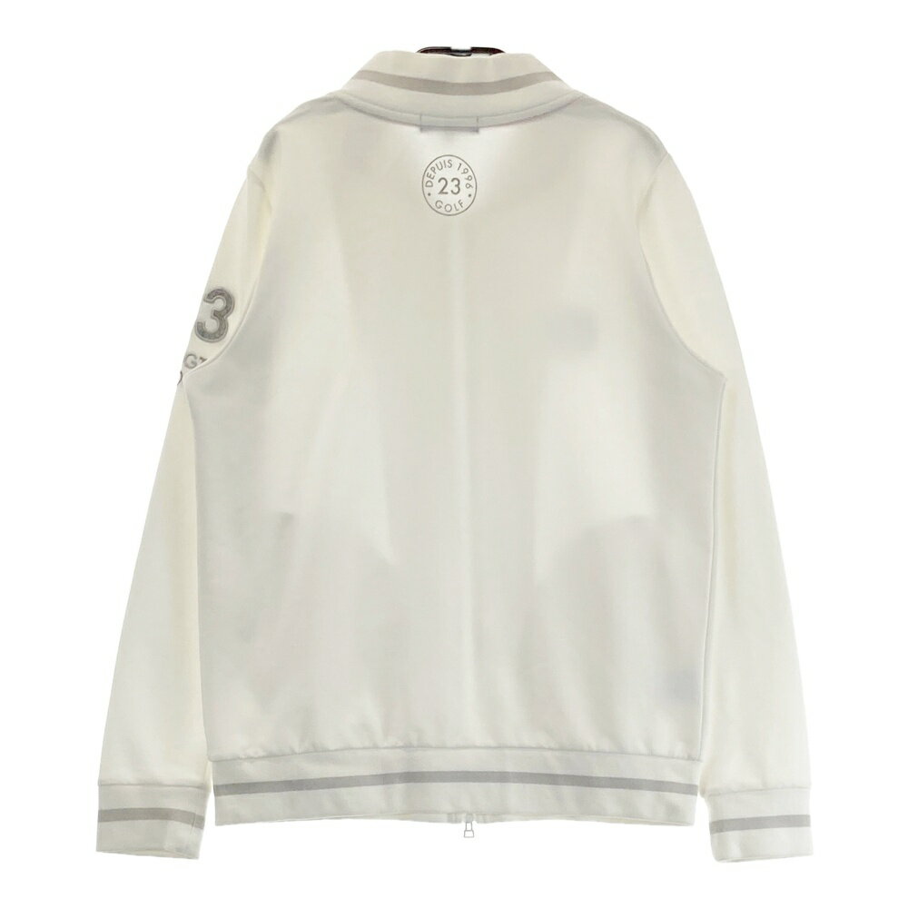 23区GOLF ニジュウサンクゴルフ ジップジャケット ホワイト系 1 【中古】ゴルフウェア レディース