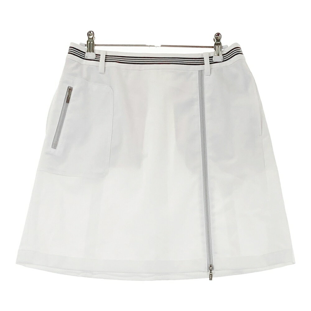 LANVIN SPORT ランバン スポール ストレッチ スカート ホワイト系 38 【中古】ゴルフウェア レディース