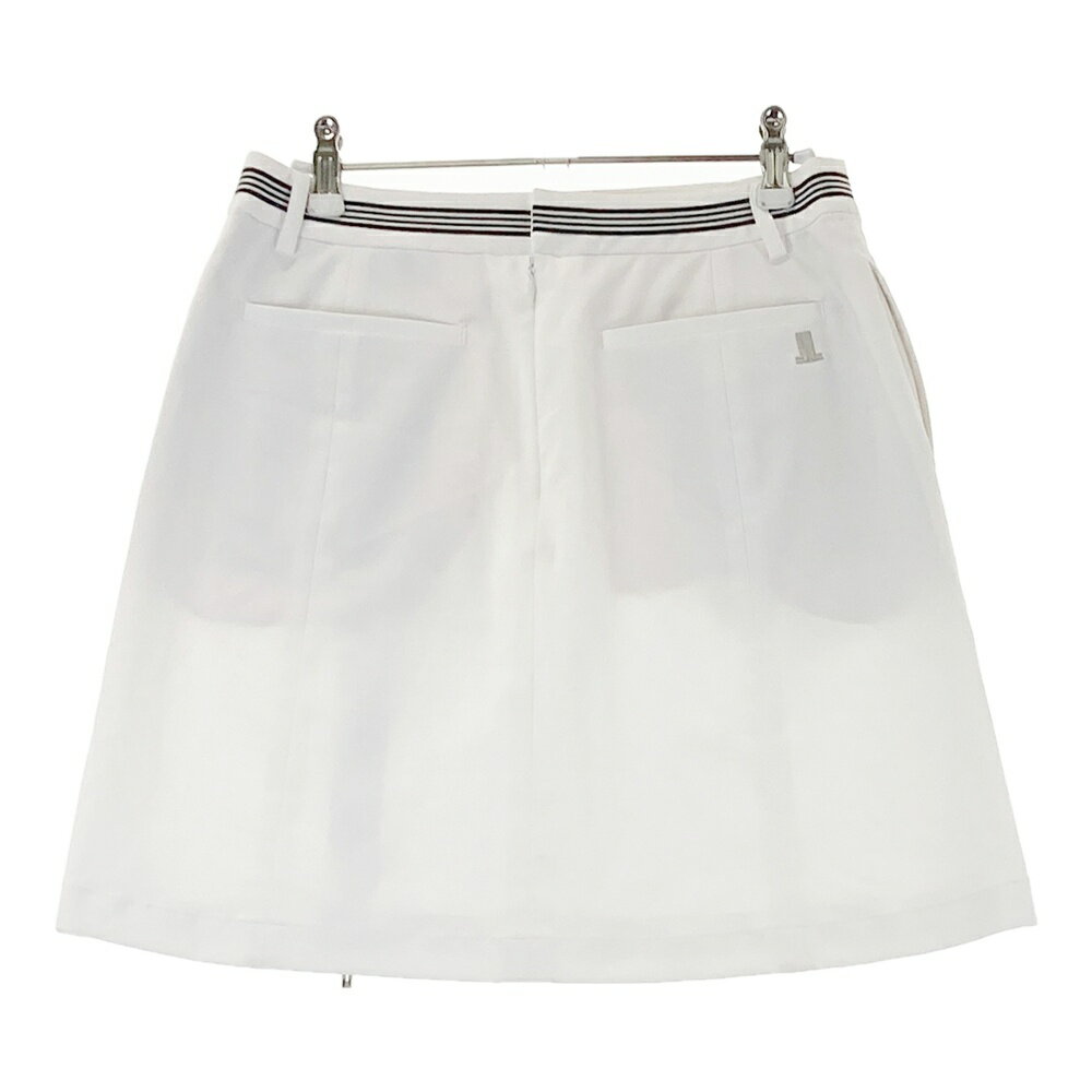 LANVIN SPORT ランバン スポール ストレッチ スカート ホワイト系 38 【中古】ゴルフウェア レディース