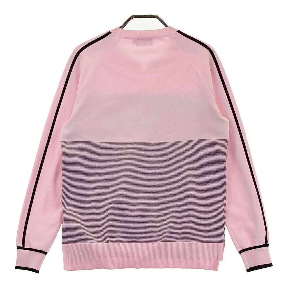 NEW BALANCE GOLF ニューバランス 2024年モデル ニットセーター ロゴ ボーダー柄 ピンク系 2 【中古】ゴルフウェア レディース