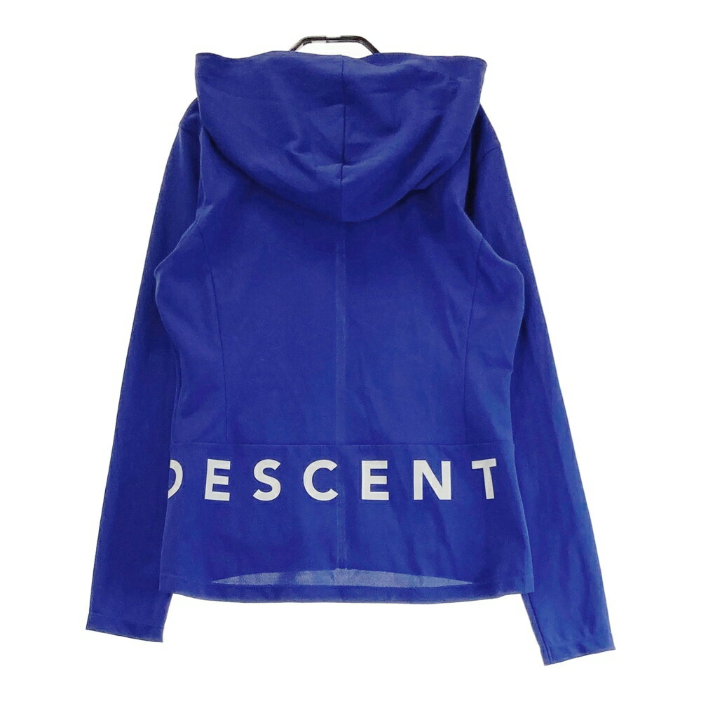 DESCENTE GOLF デサントゴルフ ジップパーカー ネイビー系 M 【中古】ゴルフウェア レディース
