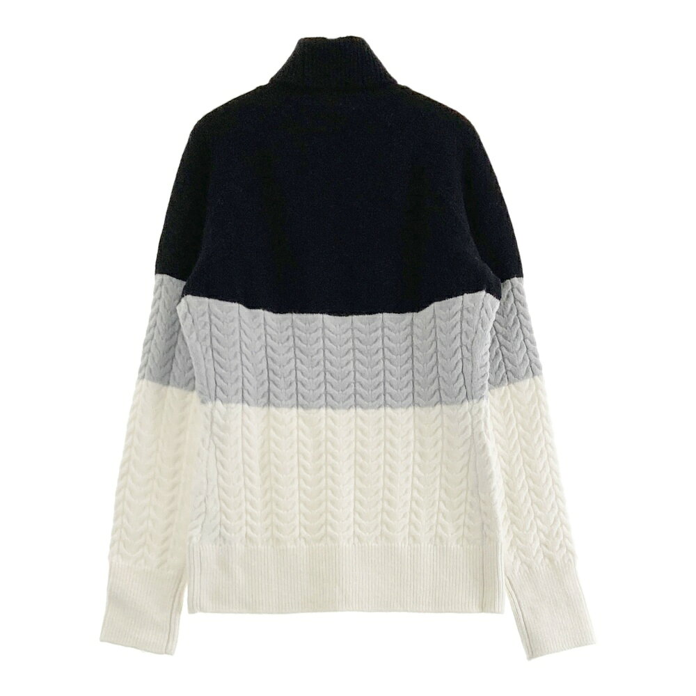 DESCENTE GOLF デサントゴルフ DGWUJL09 タートルネック ケーブル ニットセーター ブラック系 M 【中古】ゴルフウェア レディース