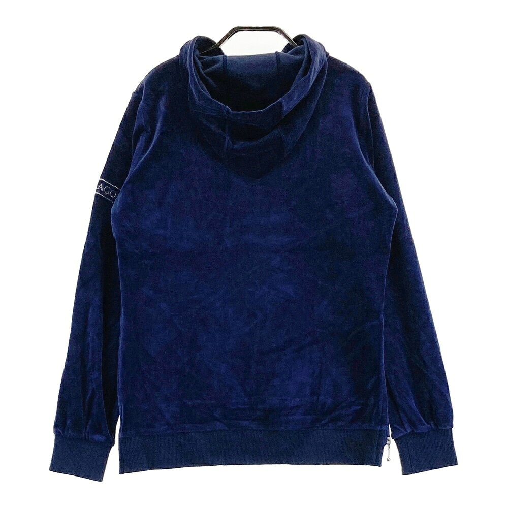 DANCE WITH DRAGON ダンスウィズドラゴン 中綿切替 プルオーバーパーカー カモフラ柄 ブラック系 2 【中古】ゴルフウェア レディース