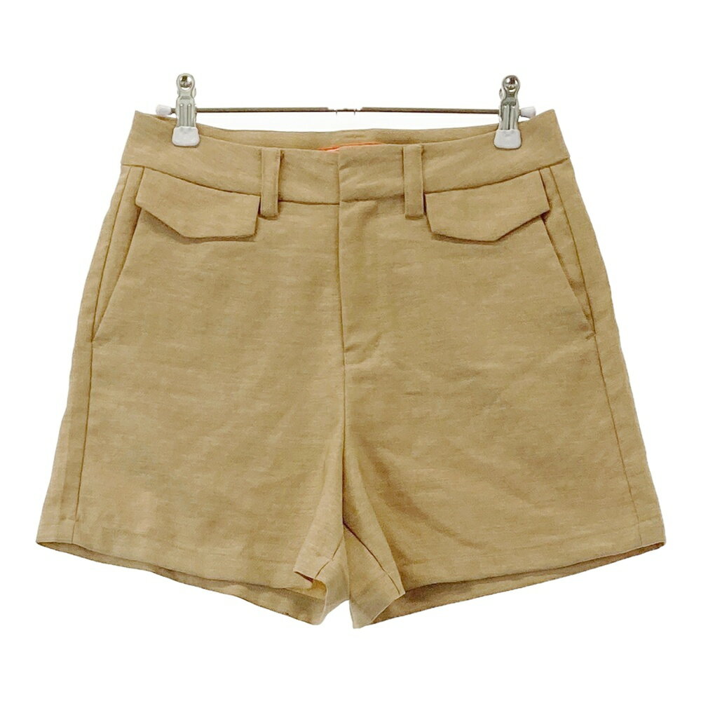 BEAMS GOLF ビームスゴルフ ショートパンツ ベージュ系 S 【中古】ゴルフウェア レディース