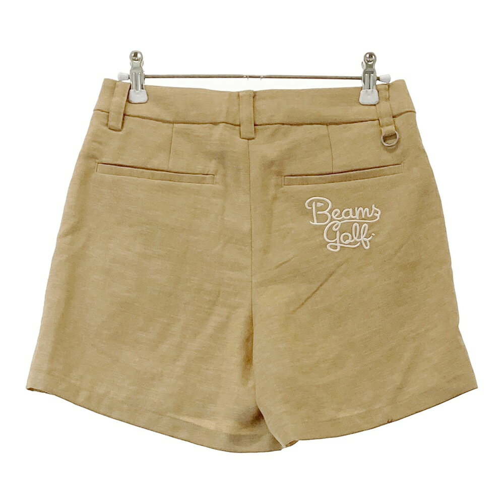 BEAMS GOLF ビームスゴルフ ショートパンツ ベージュ系 S 【中古】ゴルフウェア レディース