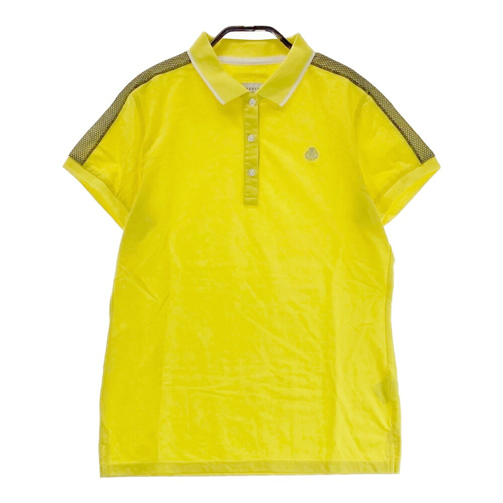 ST ANDREWS セントアンドリュース 半袖ポロシャツ イエロー系 M 【中古】ゴルフウェア レディース