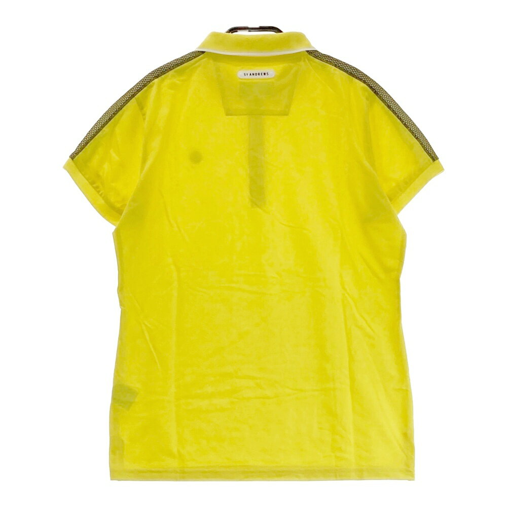 ST ANDREWS セントアンドリュース 半袖ポロシャツ イエロー系 M 【中古】ゴルフウェア レディース