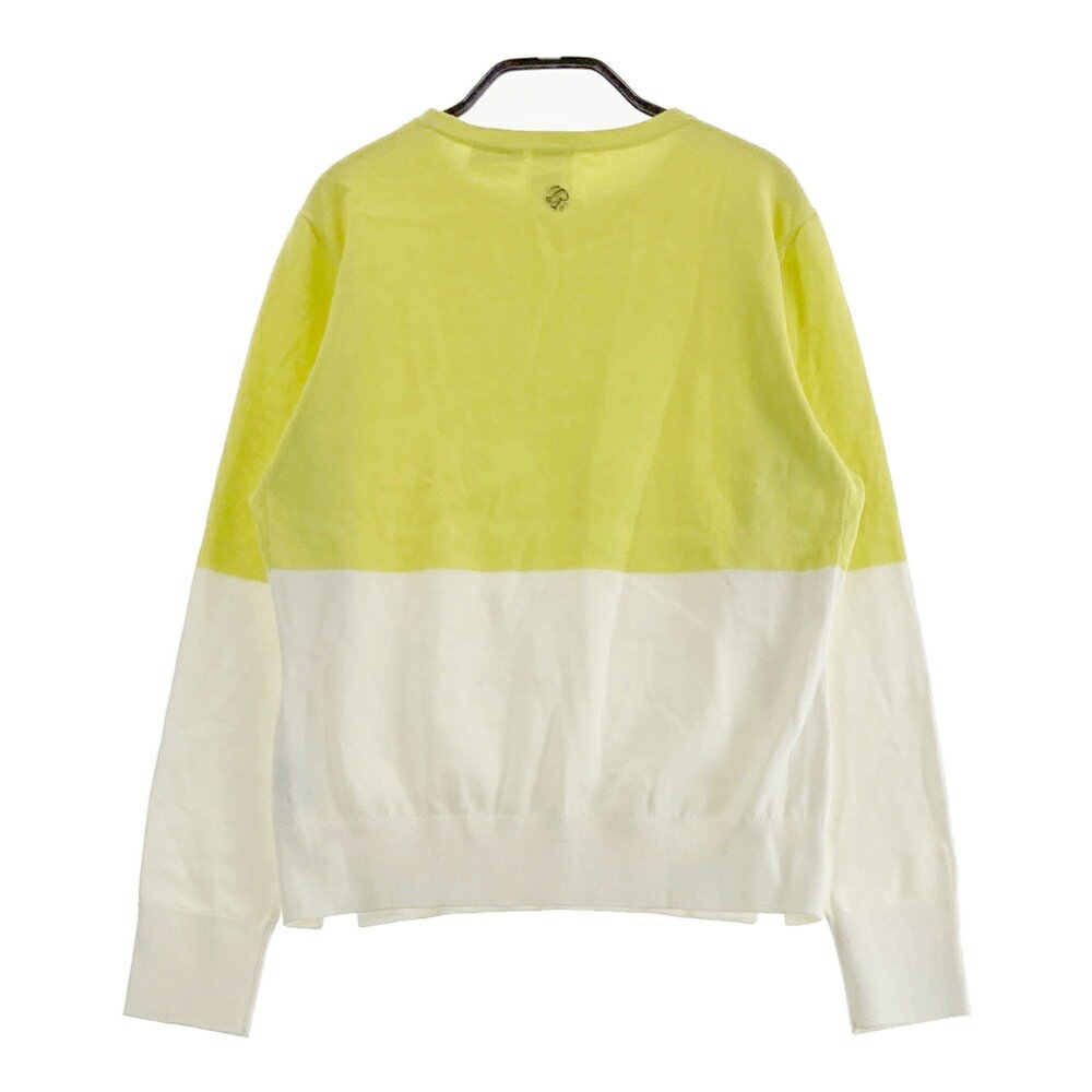 DESCENTE GOLF デサントゴルフ DGWPJL01 ニットセーター グリーン系 M 【中古】ゴルフウェア レディース