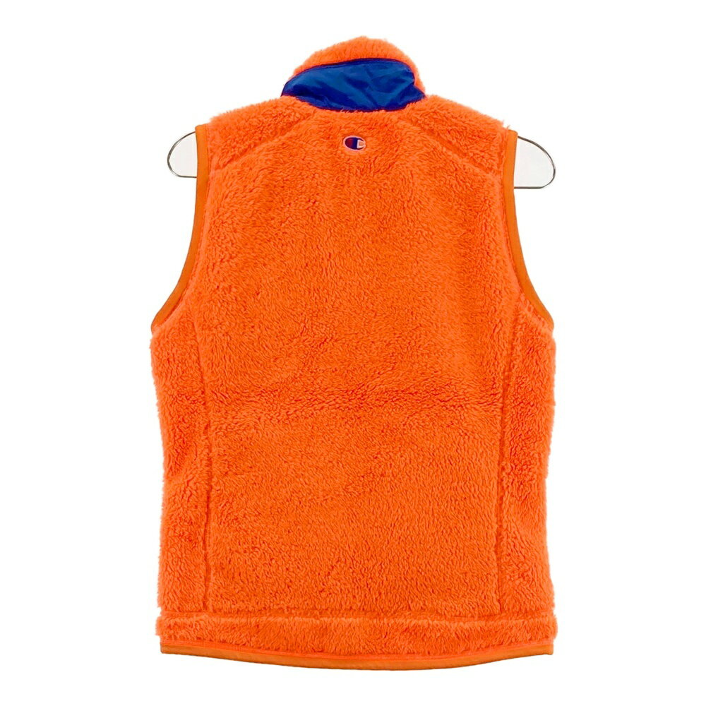 CHAMPION GOLF チャンピオンゴルフ ジップ フリース ベスト オレンジ系 M 【中古】ゴルフウェア レディース