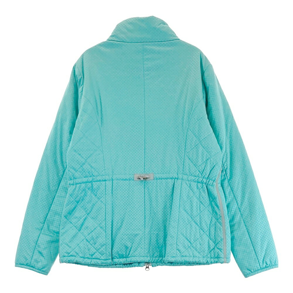 HEAL CREEK ヒールクリーク 002-59110 中綿 ジップジャケット チェック柄 グリーン系 40 【中古】ゴルフウェア レディース