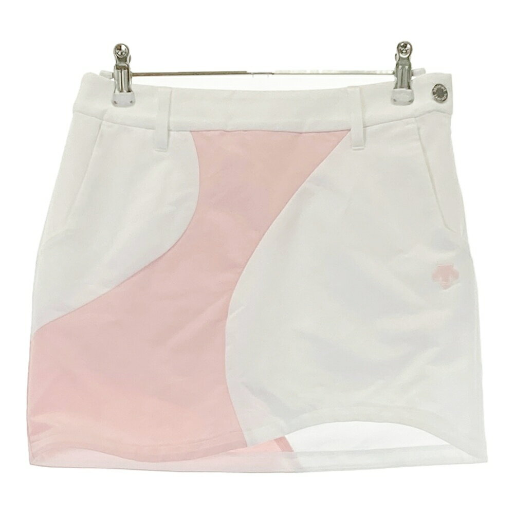 DESCENTE GOLF デサントゴルフ 2023年モデル インナー付スカート ピンク系 SS 【中古】ゴルフウェア レディース