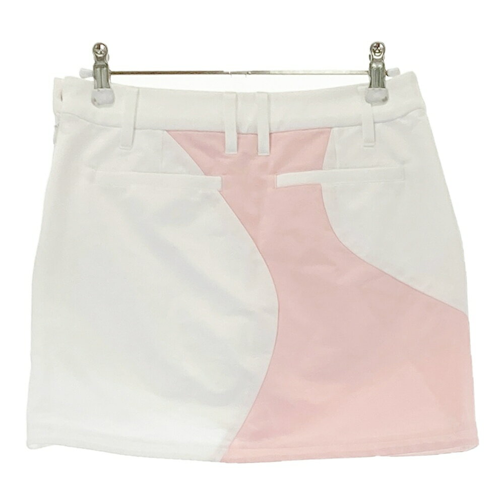 DESCENTE GOLF デサントゴルフ 2023年モデル インナー付スカート ピンク系 SS 【中古】ゴルフウェア レディース