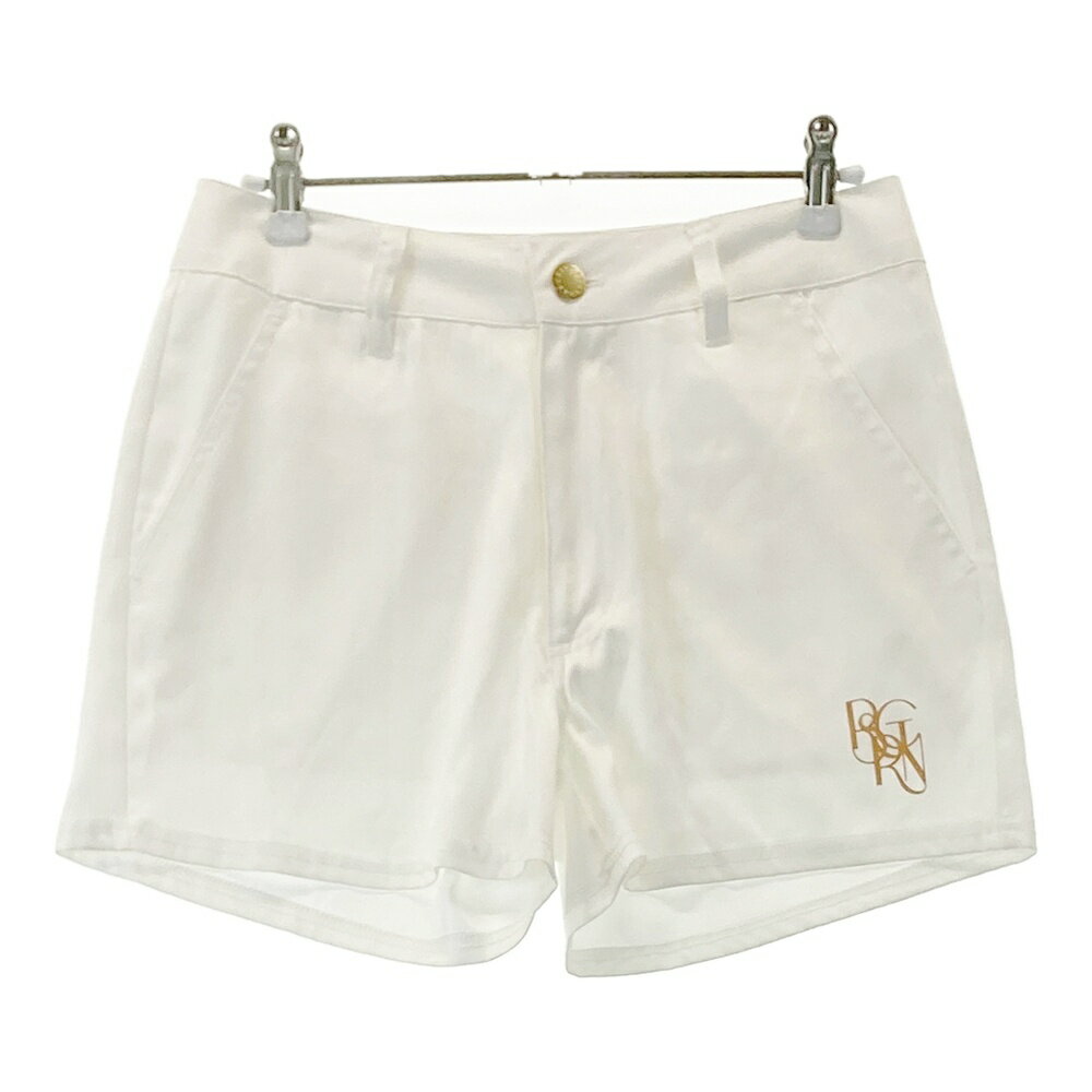 RESURRECTION レザレクション ストレッチショートパンツ ホワイト系 S 【中古】ゴルフウェア レディース