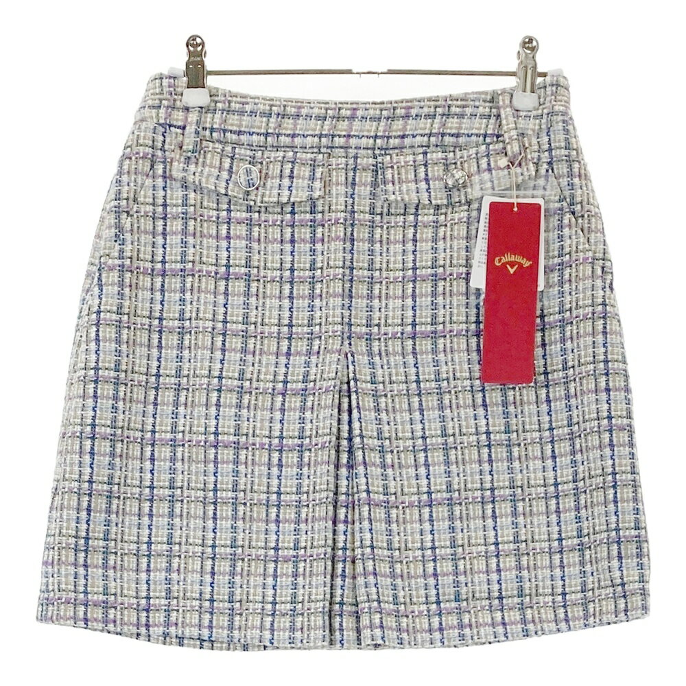CALLAWAY キャロウェイ ;2025年モデル レッドレーベル スラブブッチャー ツイードスカート ブルー系 SS..