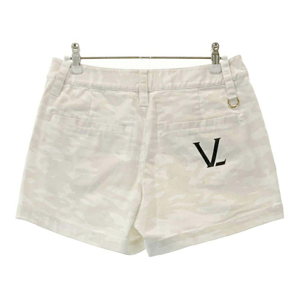 V12 ヴィトゥエルヴ ショートパンツ カモフラ グレー系 1 【中古】ゴルフウェア レディース