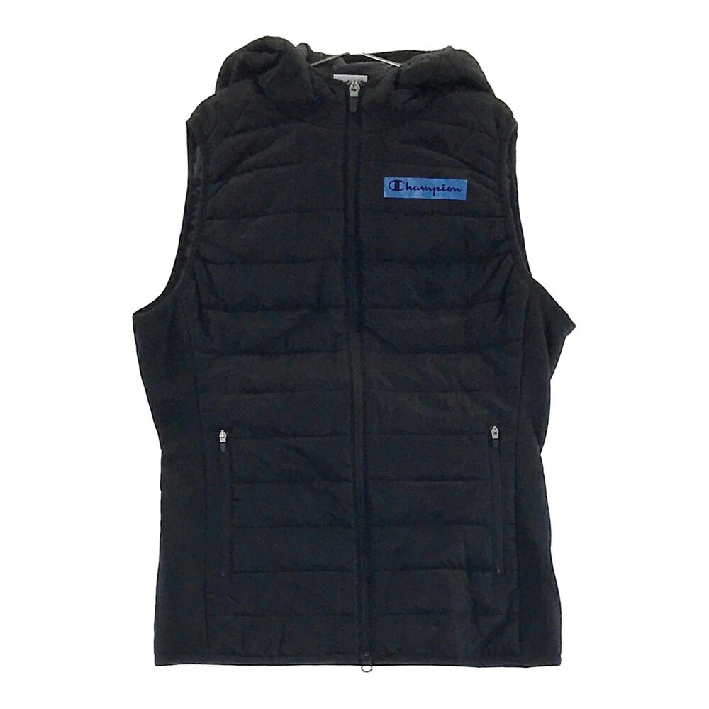 CHAMPION GOLF チャンピオンゴルフ 中綿ベスト ブラック系 MEDIUM 【中古】ゴルフウェア レディース