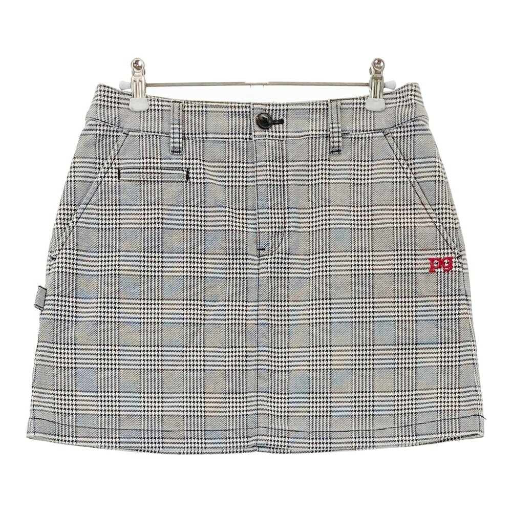 PEARLY GATES パーリーゲイツ ストレッチスカート グレンチェック柄 ブラック系 0 【中古】ゴルフウェ..