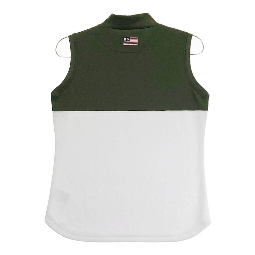 BRIEFING GOLF ブリーフィング ハイネック ノースリーブシャツ カーキ系 M 【中古】ゴルフウェア レディース