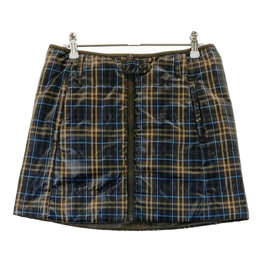 ADMIRAL アドミラル リバーシブル 中綿スカート チェック柄 ブラウン系 S 【中古】ゴルフウェア レディ..
