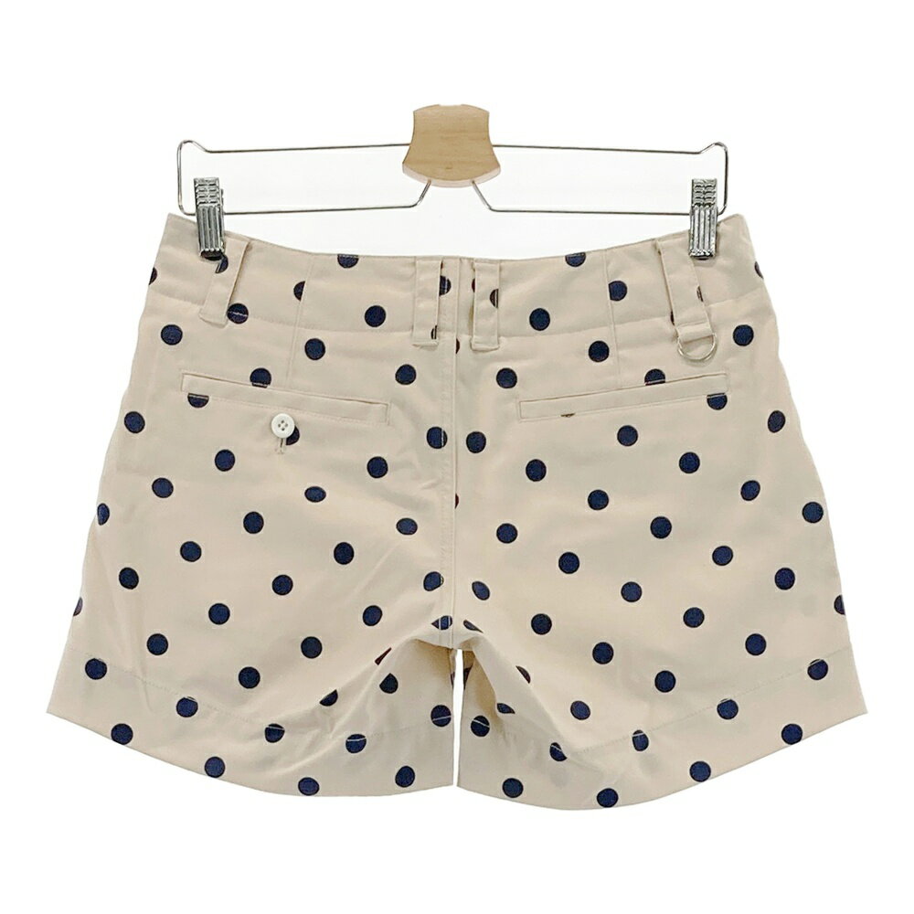 KAPPA GOLF カッパゴルフ ショートパンツ ドット柄 ベージュ系 9 【中古】ゴルフウェア レディース