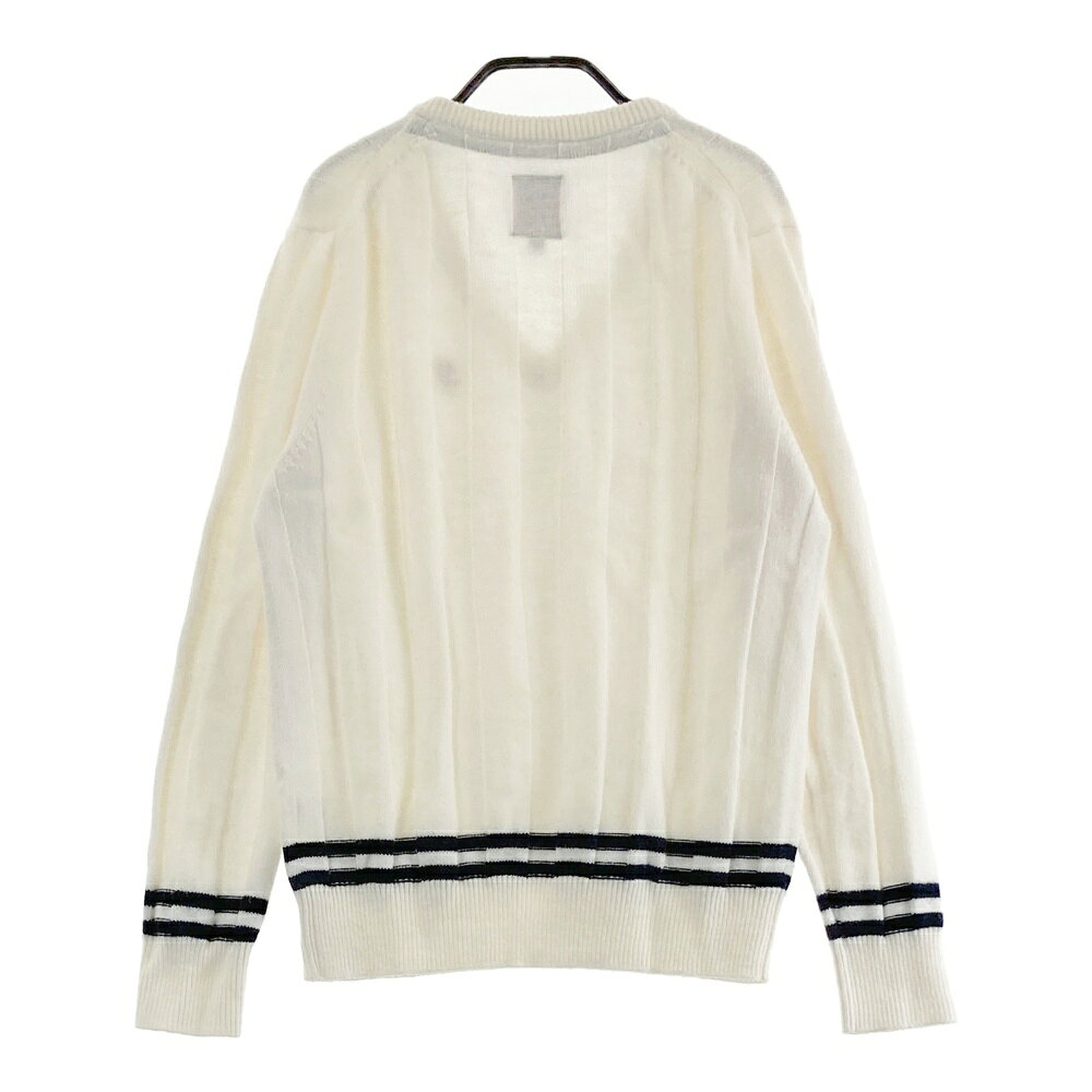 ADMIRAL アドミラル ニットセーター ホワイト系 L 【中古】ゴルフウェア レディース