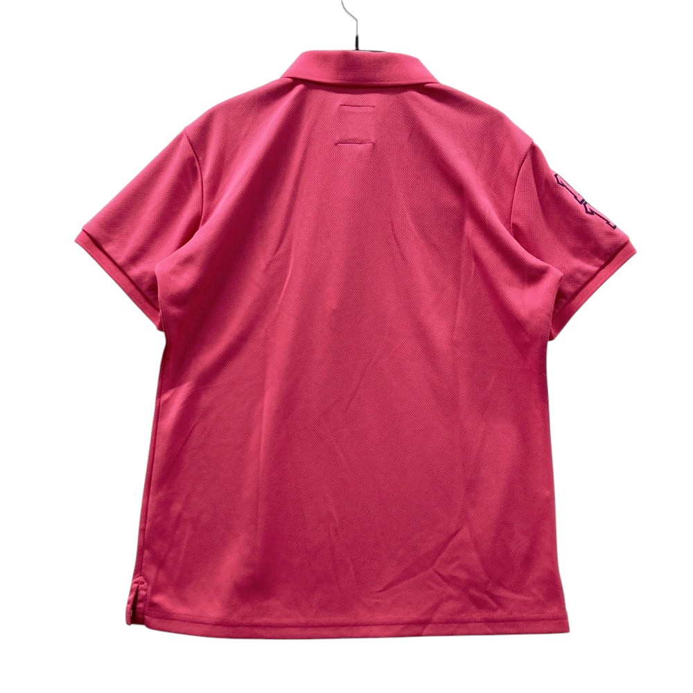 ADMIRAL アドミラル メッシュ 半袖ポロシャツ ピンク系 L 【中古】ゴルフウェア レディース
