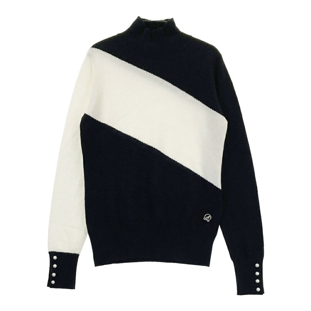 HONMA ホンマゴルフ カシミヤ ニットセーター ブラック系 M 【中古】ゴルフウェア レディース