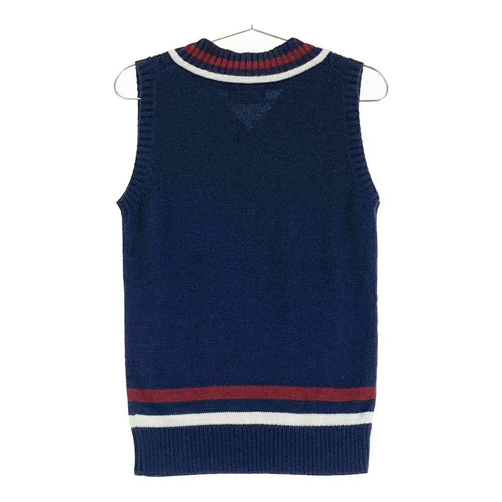 NEW BALANCE GOLF ニューバランス ニットベスト ネイビー系 1 【中古】ゴルフウェア レディース